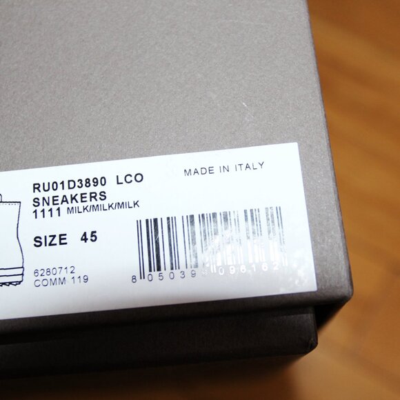 BNWT SS24 RICK OWENS "LIDO" LEATHER RAMONES SNEAKERS 44 & 45 - Picture 6 of 10